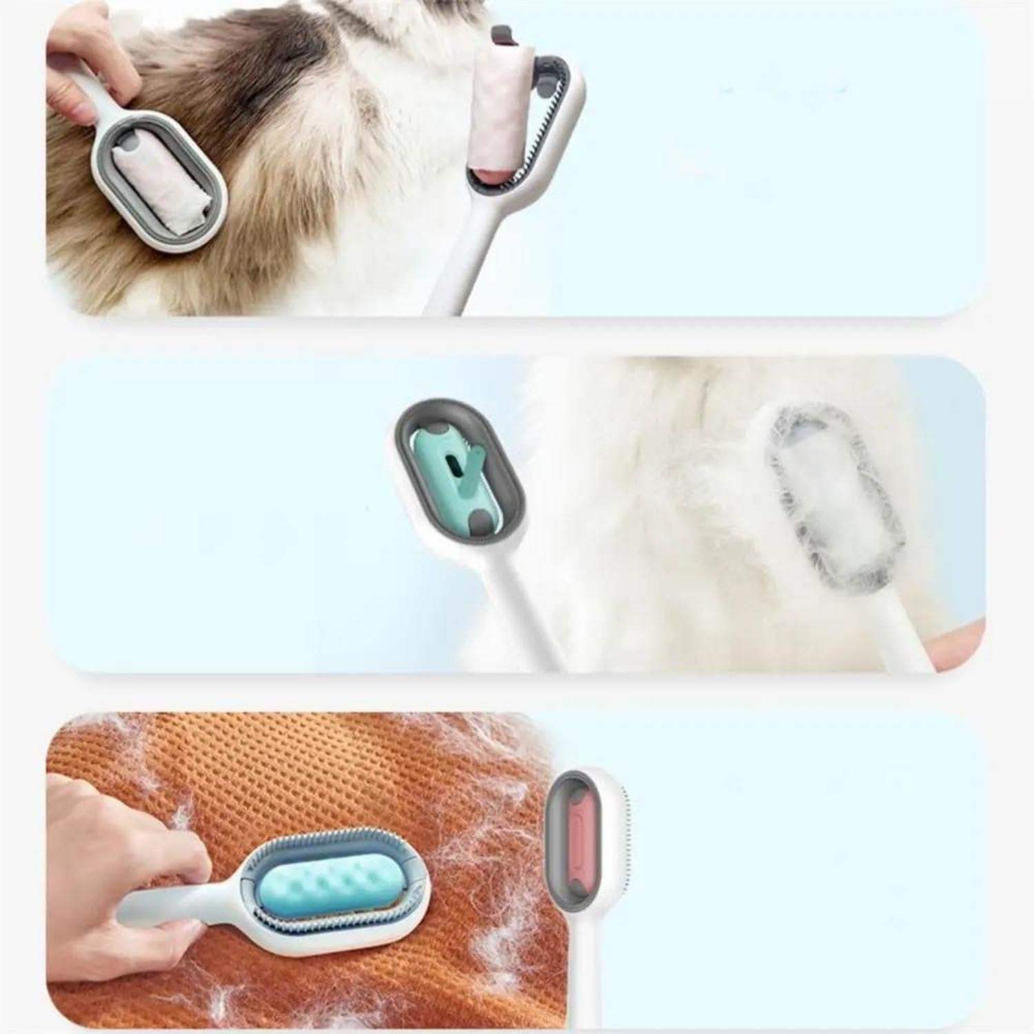 4 In-1 Cat Grooming Hair Brush With Water - Tail Waggers