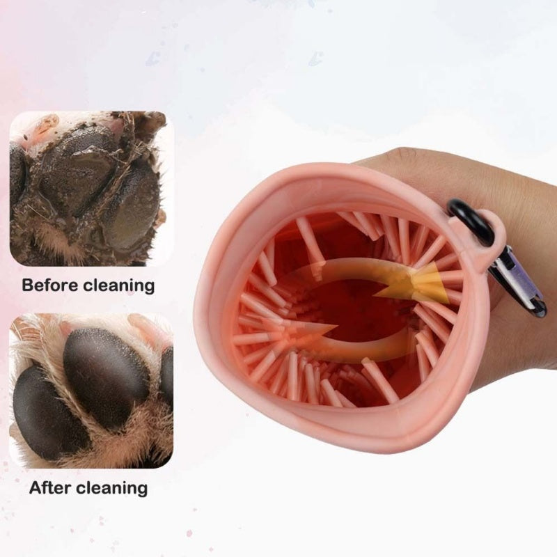 2 In 1 Portable Dog Paw Cleaner Cup - Tail Waggers