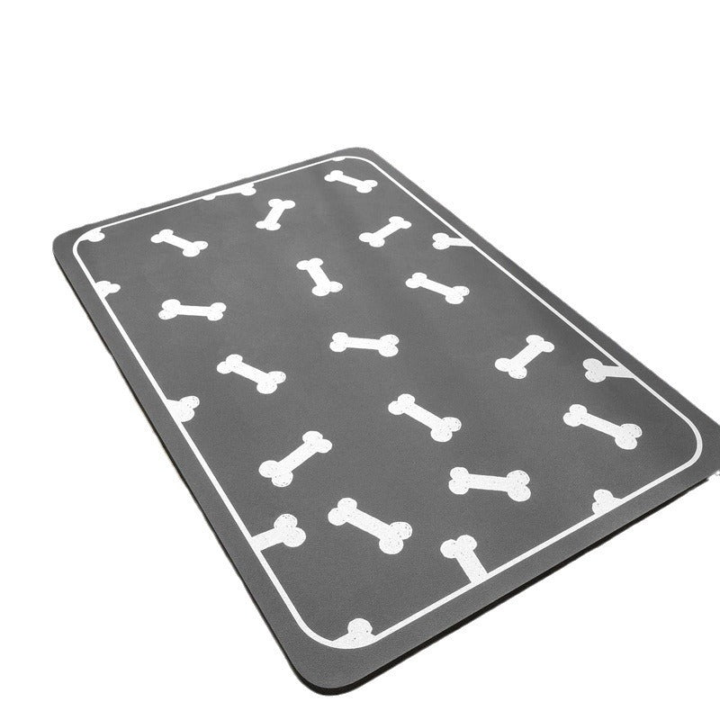 Quick Dry Absorbent Pet Feeding Dog Mat - Tail Waggers